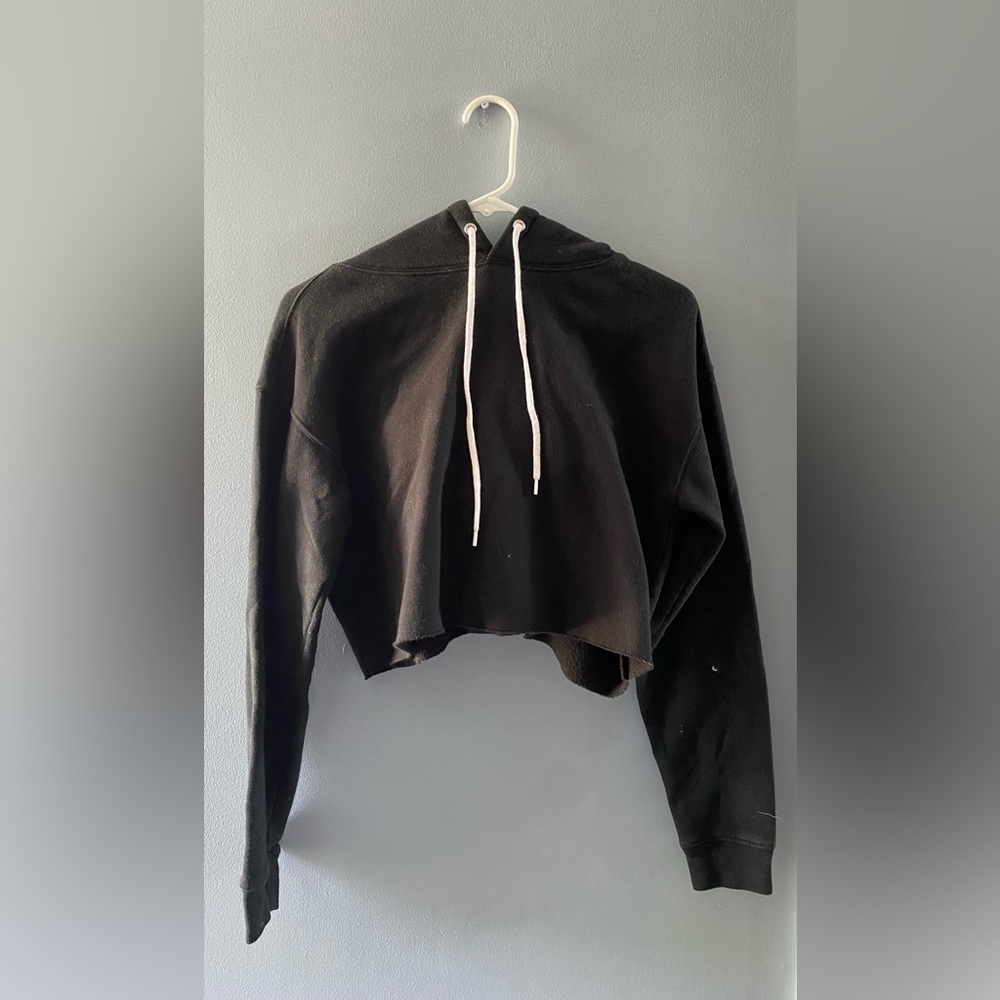 size small black cropped sweatshirt from Target Wild Fable
